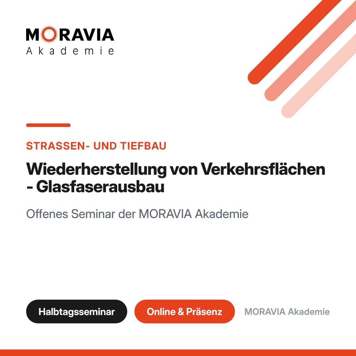Wiederherstellung von Verkehrsflächen - Glasfaserausbau