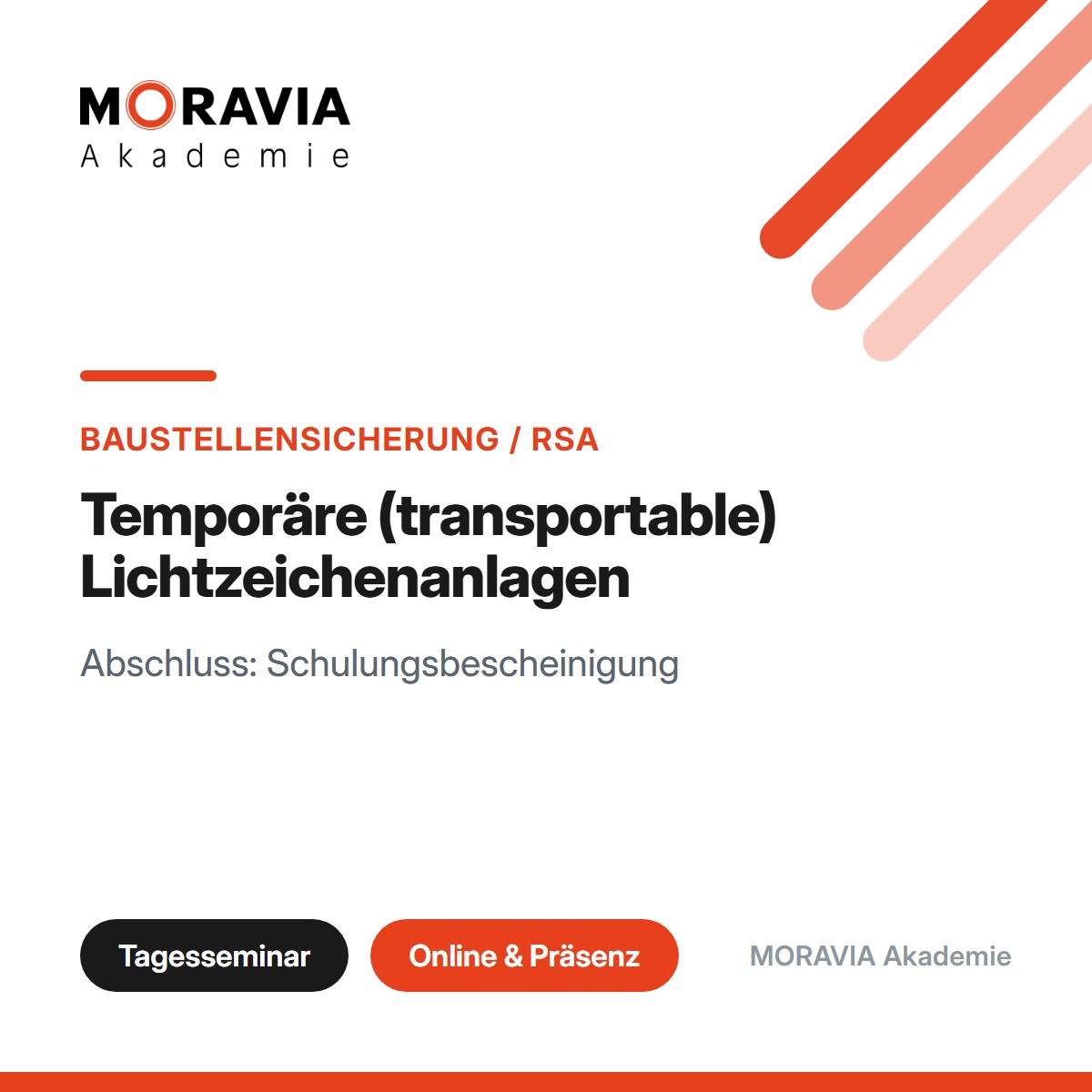 Temporäre (transportable) Lichtzeichenanlagen