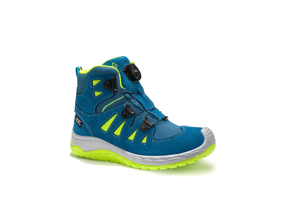 Stiefel MADDOX Kids BOA® petrol-lime Mid