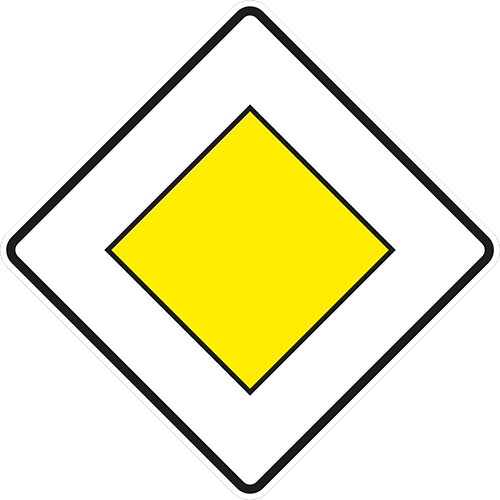 VZ 306, Vorfahrtstraße