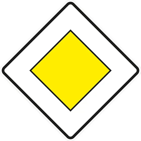 VZ 306, Vorfahrtstraße