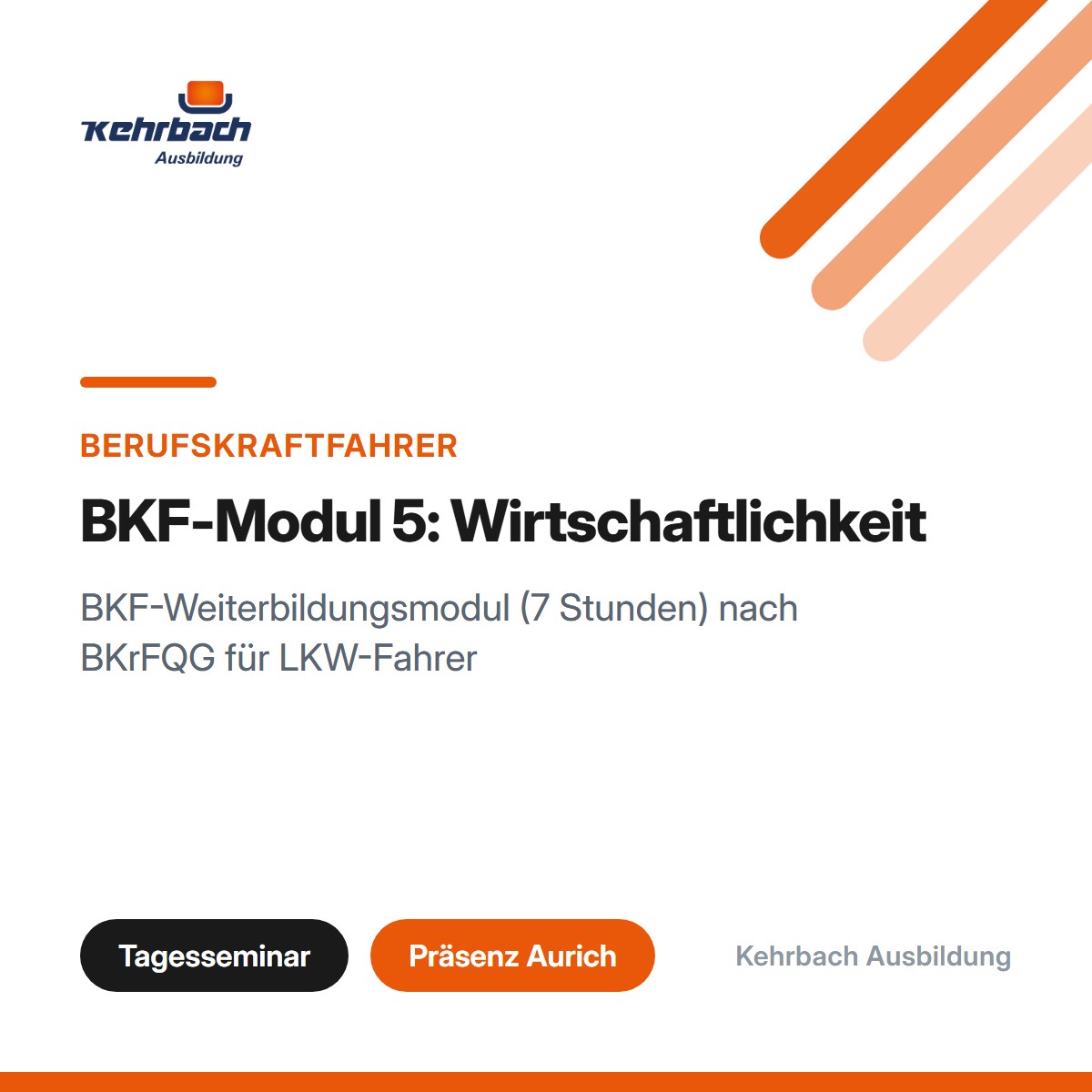 BKF-Modul 5: Wirtschaftlichkeit (LKW)