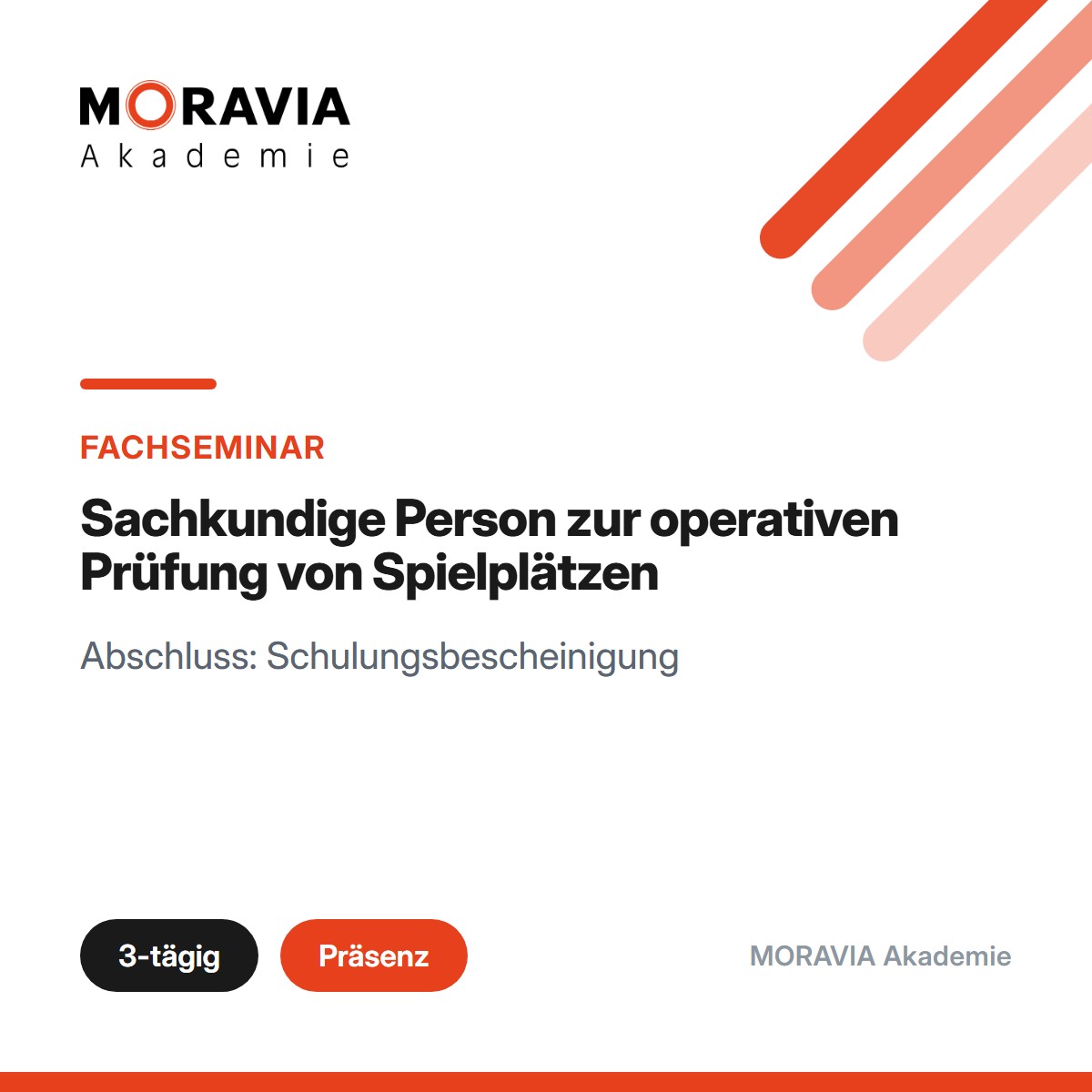 Sachkundige Person zur operativen Prüfung von Spielplätzen