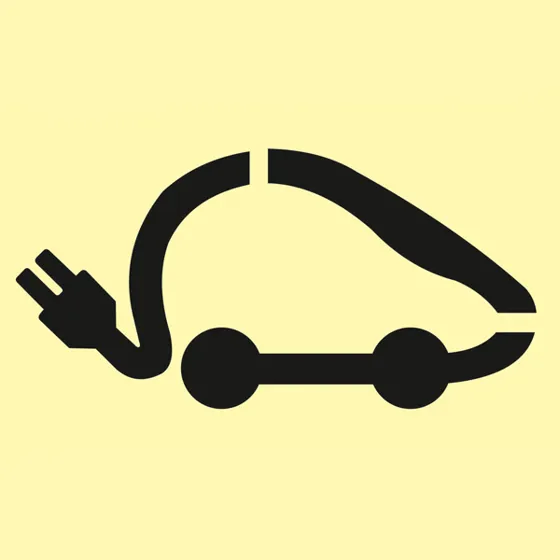 Watco Bodenschablone Elektroauto