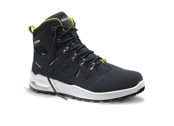 Berufsstiefel RILEY XXF GTX® blue-lime Mid ESD O2 WR CI
