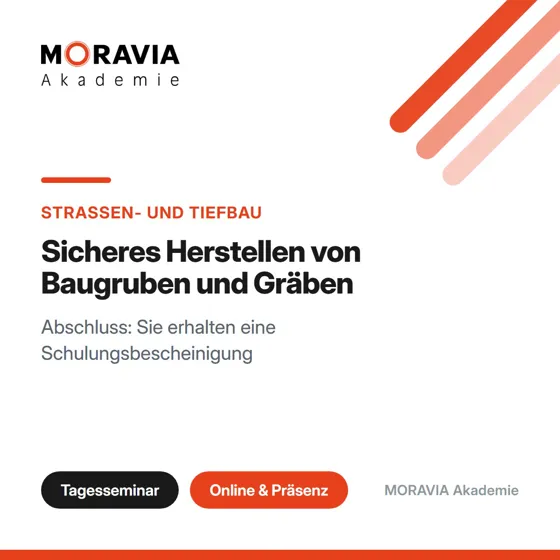 Sicheres Herstellen von Baugruben und Gräben