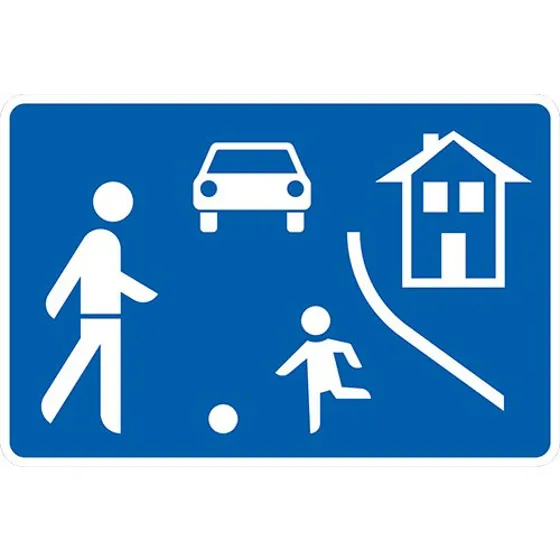 VZ 325.1, Beginn eines verkehrsberuhigten Bereichs