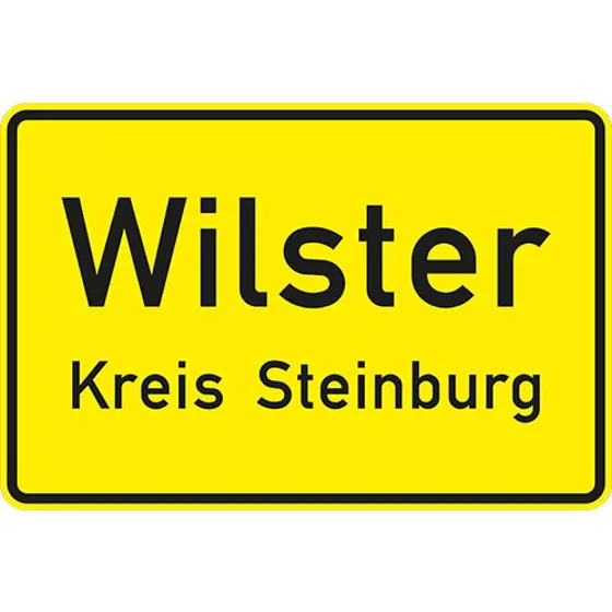 VZ 310, Ortstafel Vorderseite