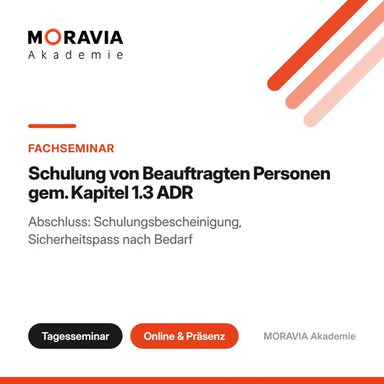 Schulung von Beauftragten Personen gem. Kapitel 1.3 ADR