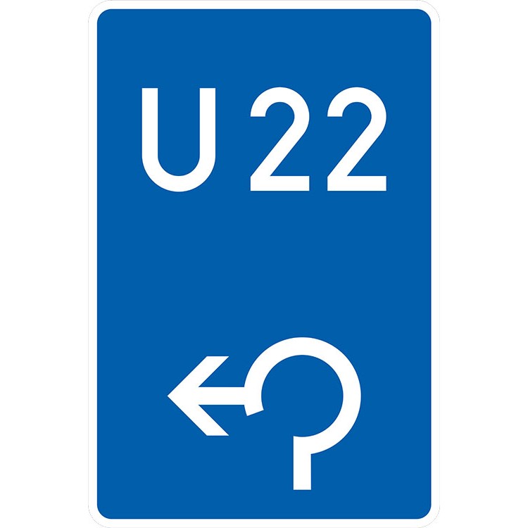 VZ 460-13, Bedarfsumleitung im Kreisverkehr links