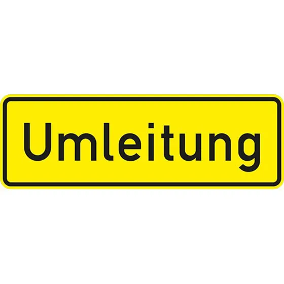 VZ 457.1, Umleitungsankündigung
